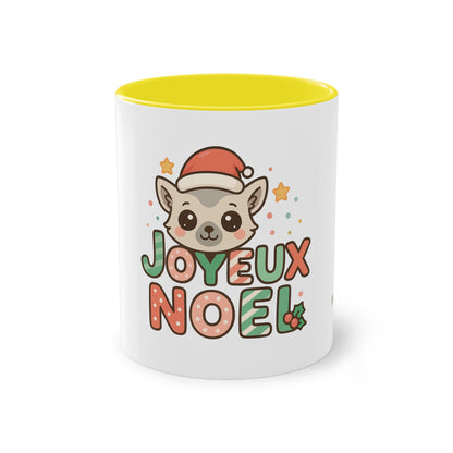 Mug Joyeux Noël Lémurien – Un Style Kawaii pour des Fêtes Trop Mignonnes 🎅