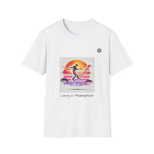 T-Shirt Maki Sifaka Sunset – L’Esprit Libre de Madagascar