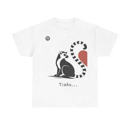 T-Shirt Lémurien “Tiako...” – Pour un Duo d’Amour Gasy
