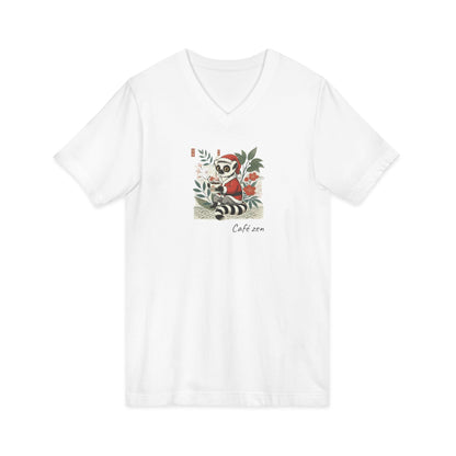 T-Shirt Col V Café Zen – L’Esprit maki de Noël