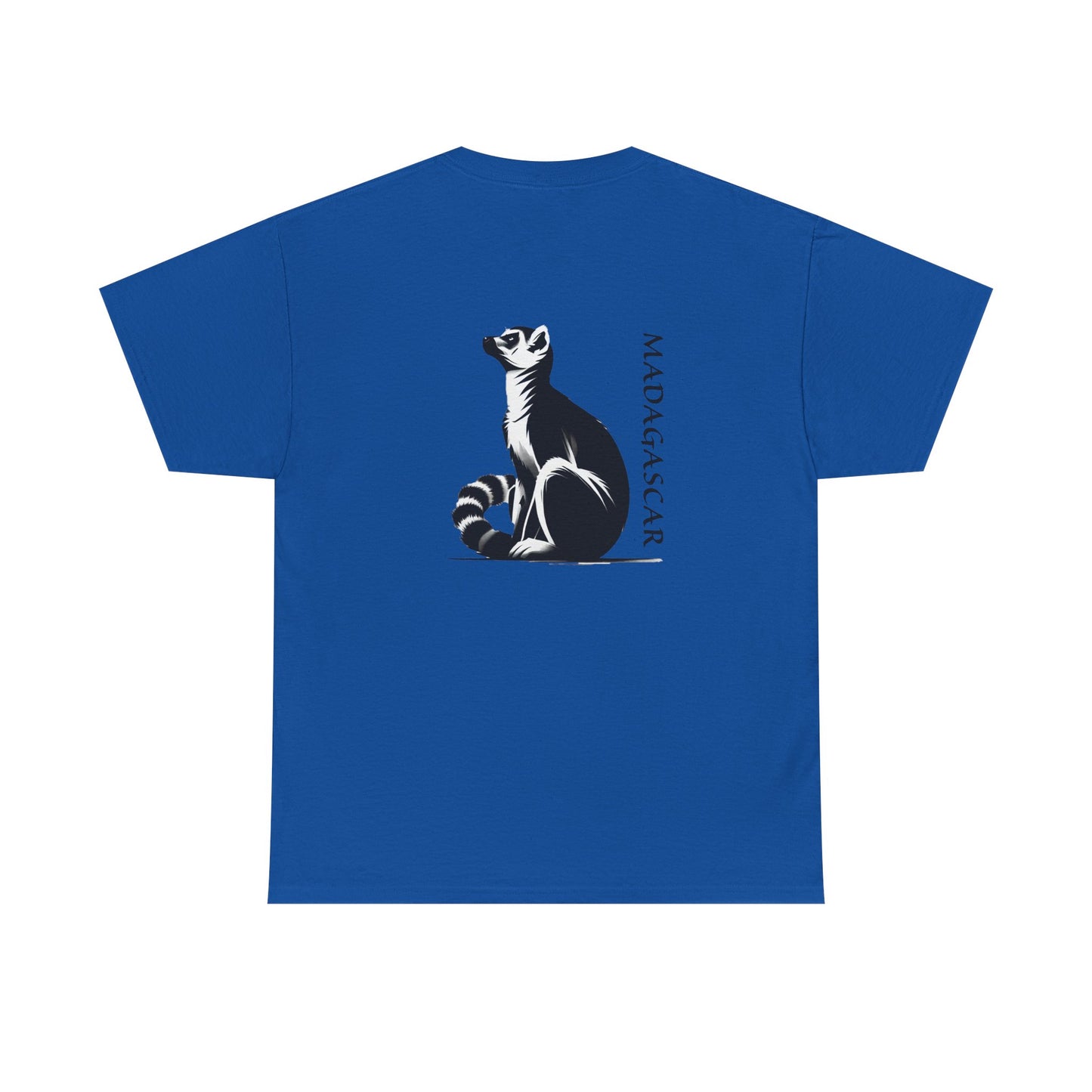 👕 T-Shirt Maki de Madagascar - Un Style Authentique et Sauvage !- Dos
