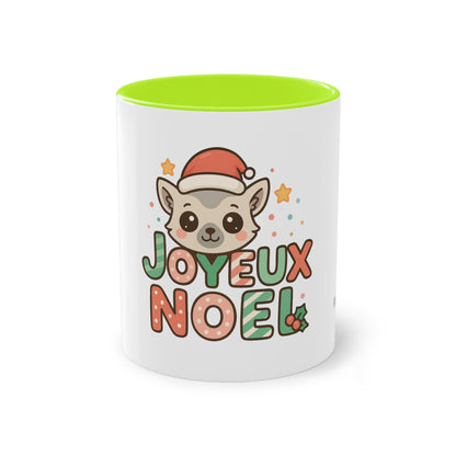Mug Joyeux Noël Lémurien – Un Style Kawaii pour des Fêtes Trop Mignonnes 🎅