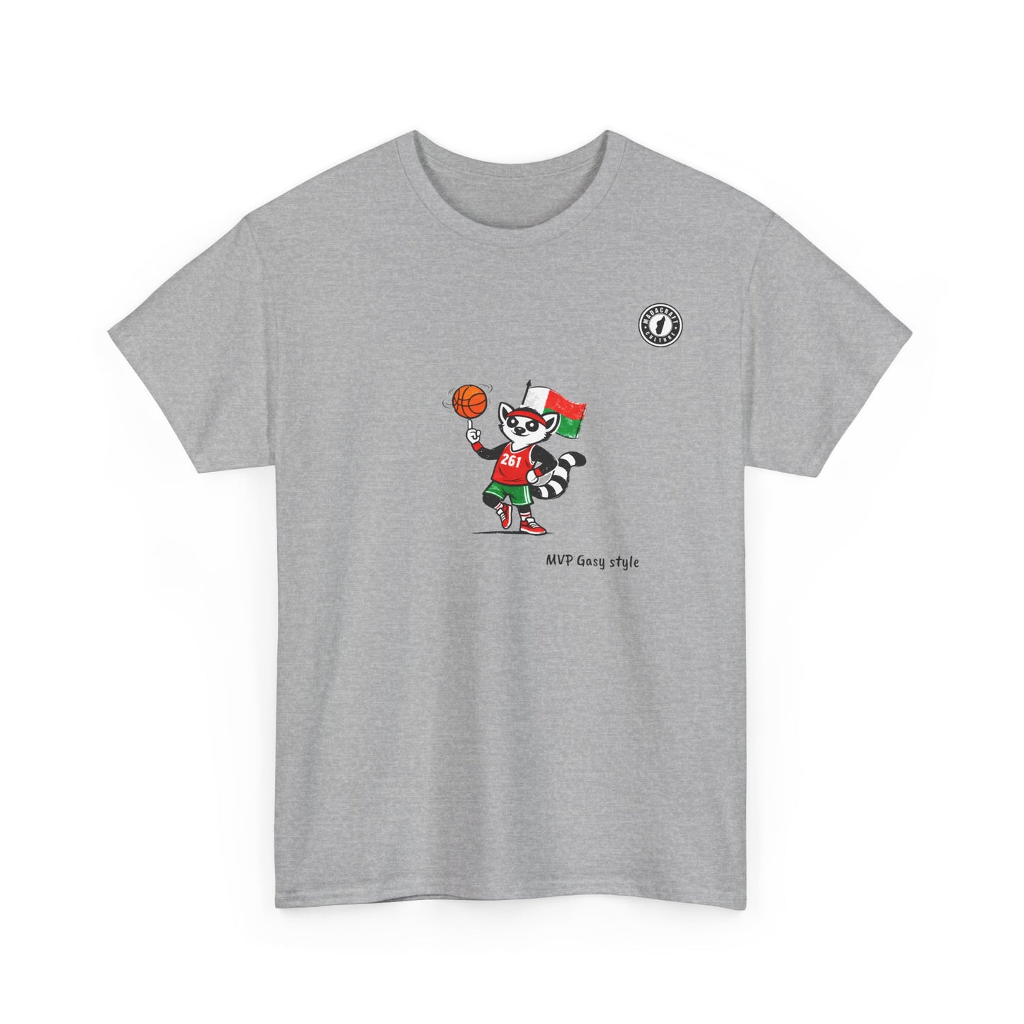 T-Shirt MVP Gasy Style – L’Esprit Basket aux Couleurs de Madagascar