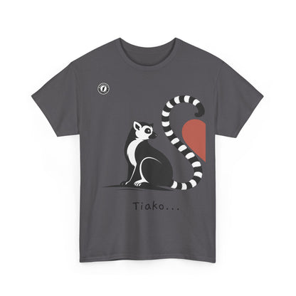 T-Shirt Lémurien “Tiako...” – Pour un Duo d’Amour Gasy