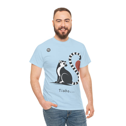 T-Shirt Lémurien “Tiako...” – Pour un Duo d’Amour Gasy