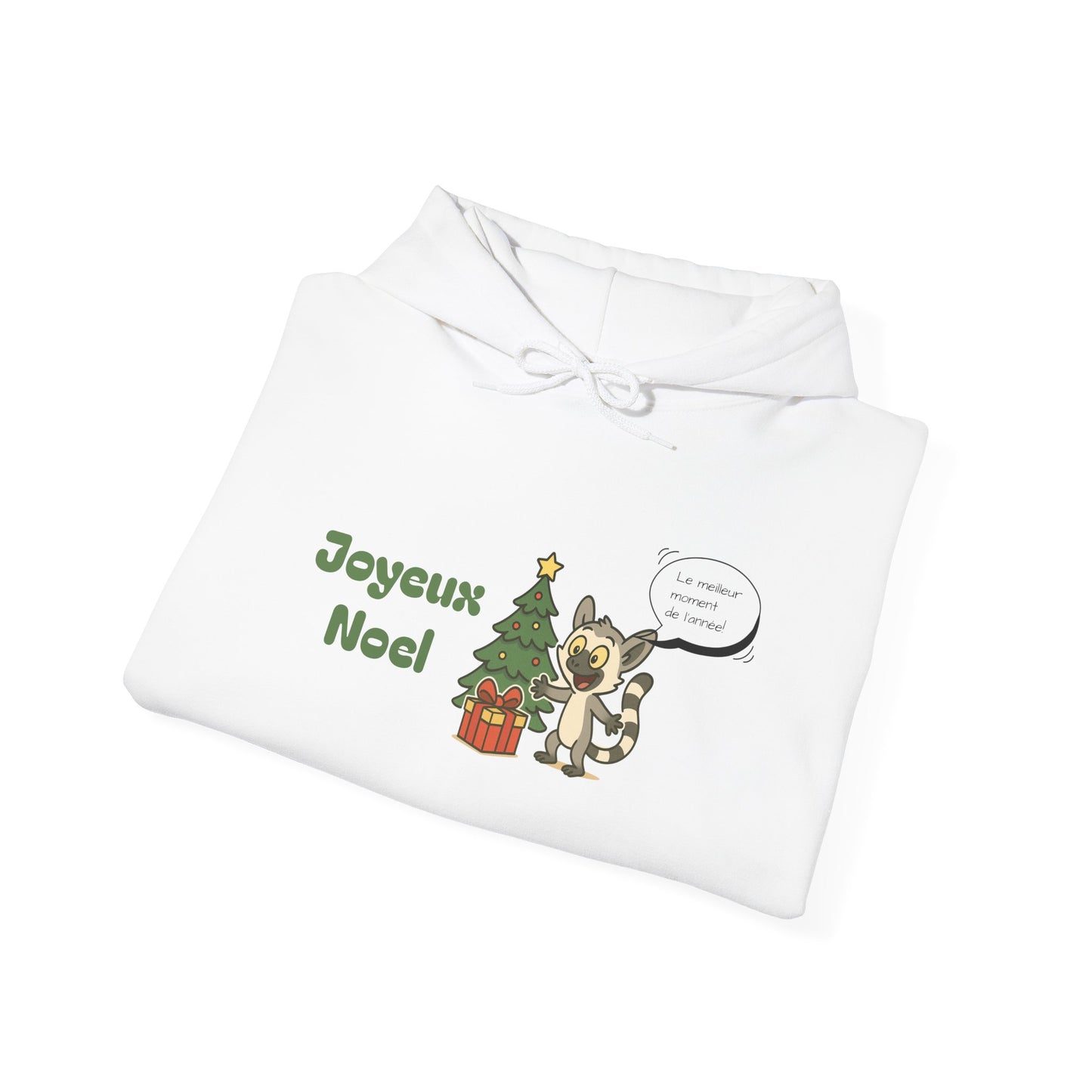 Sweat de Noël — Joyeux Noël 2025 avec Lémurien et Sapin de Noël