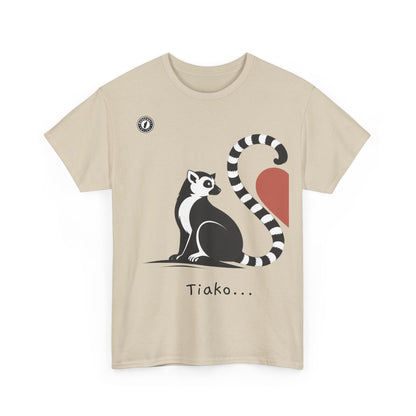 T-Shirt Lémurien “Tiako...” – Pour un Duo d’Amour Gasy