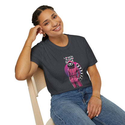 T-Shirt "Lemur Game - Guard Dark Edition" – Madagascar x Squid Game