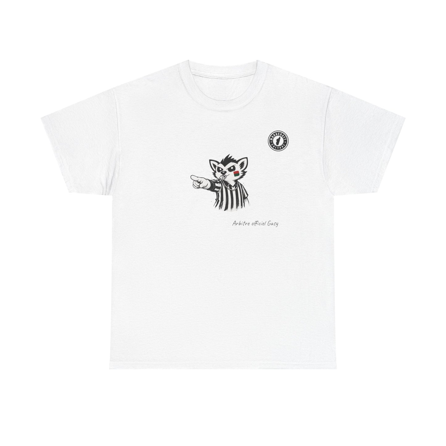 T-Shirt Arbitre Officiel Gasy – L’Autorité du Terrain Version Malagasy