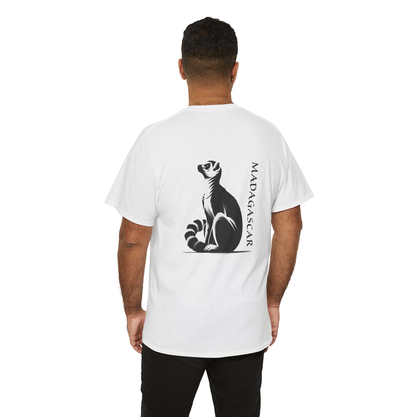 👕 T-Shirt Maki de Madagascar - Un Style Authentique et Sauvage !- Dos