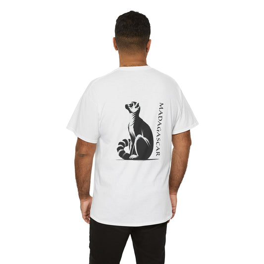 👕 T-Shirt Maki de Madagascar - Un Style Authentique et Sauvage !- Dos
