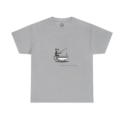 T-Shirt Lémurien Pêcheur – L’Art de la Patience