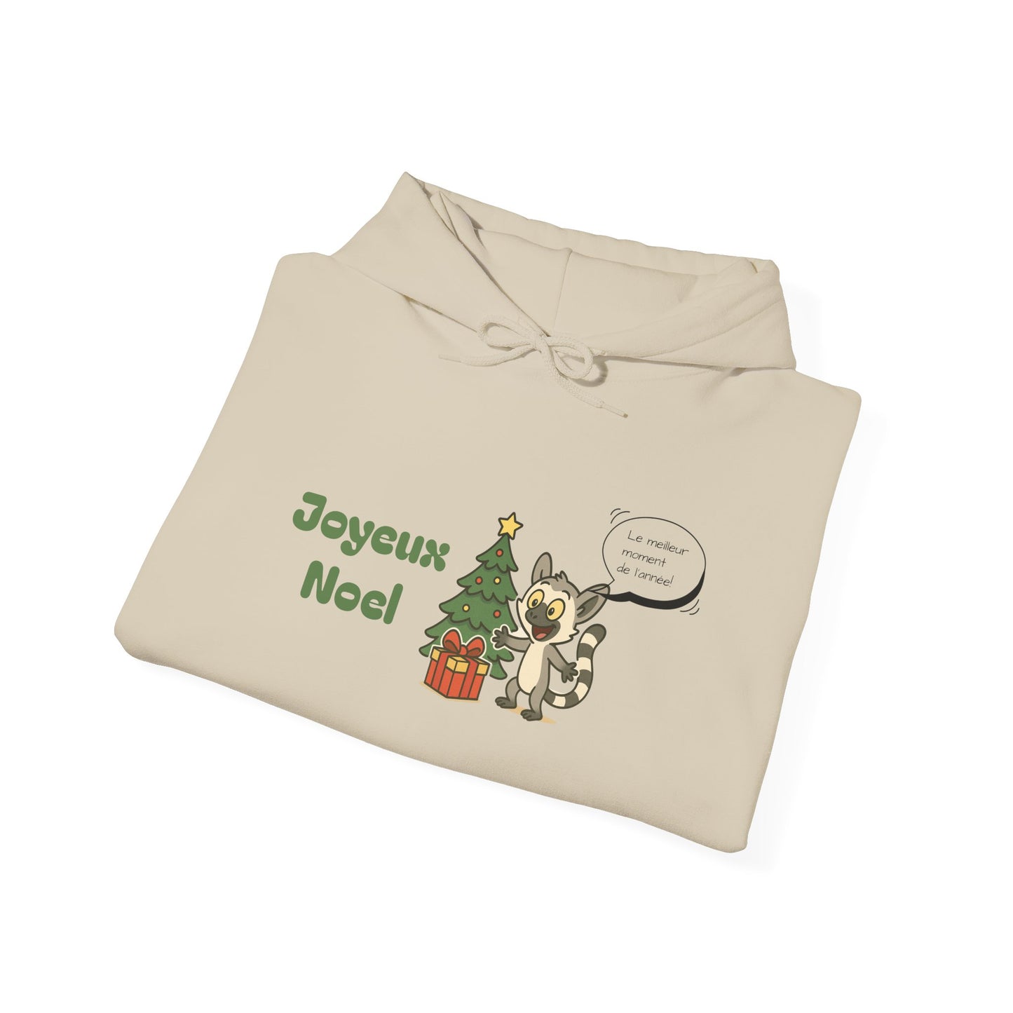 Sweat de Noël — Joyeux Noël 2025 avec Lémurien et Sapin de Noël