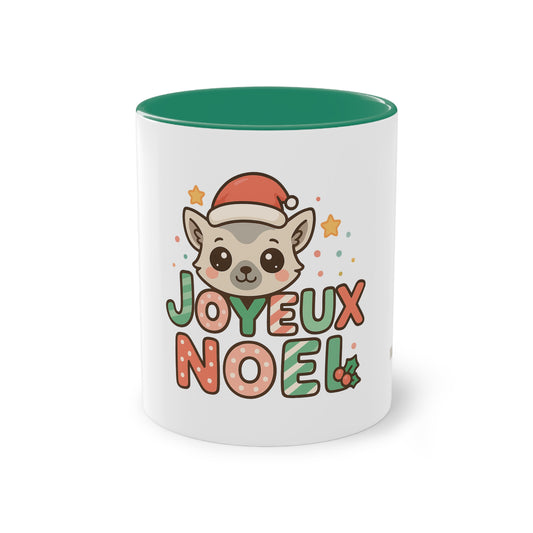 Mug Joyeux Noël Lémurien – Un Style Kawaii pour des Fêtes Trop Mignonnes 🎅