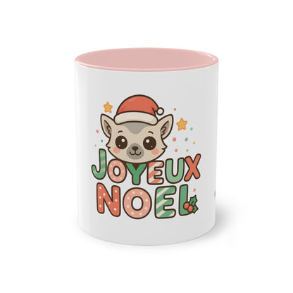 Mug Joyeux Noël Lémurien – Un Style Kawaii pour des Fêtes Trop Mignonnes 🎅