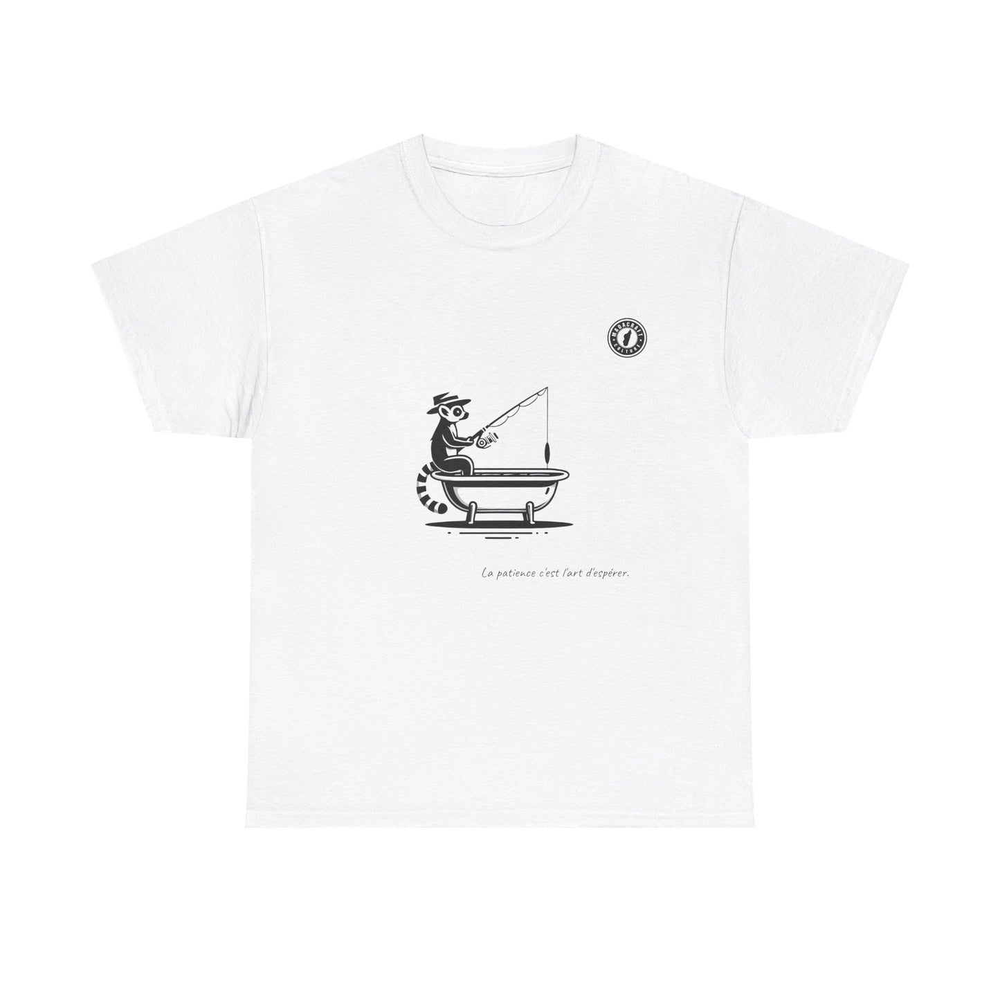 T-Shirt Lémurien Pêcheur – L’Art de la Patience 🎣- Homme