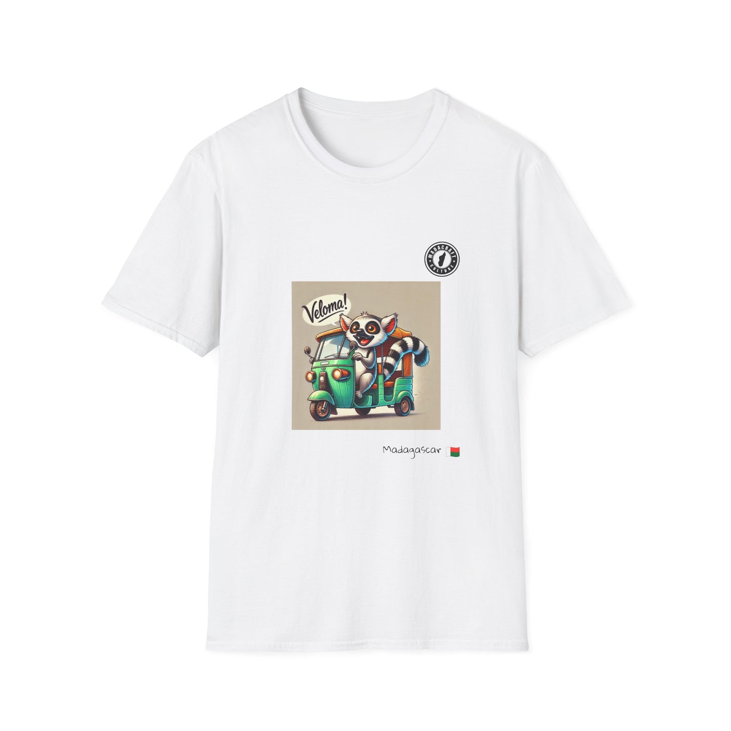 T-Shirt Unisex Maki Tuk-Tuk – Aventure Nocturne à Madagascar