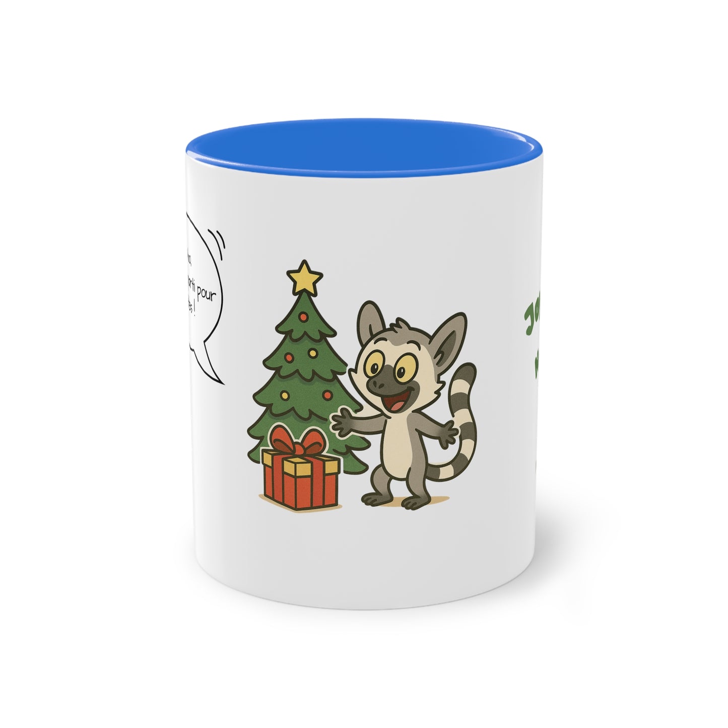 Mug de Noël – Lémurien et Sapin
