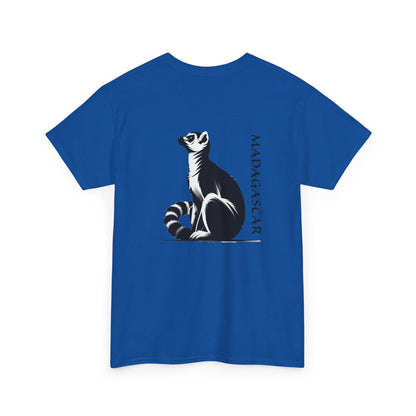 👕 T-Shirt Maki de Madagascar - Un Style Authentique et Sauvage !- Dos