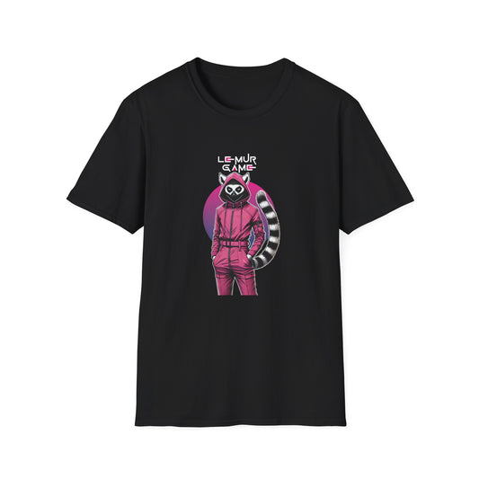 T-Shirt "Lemur Game - Guard Dark Edition" – Madagascar x Squid Game