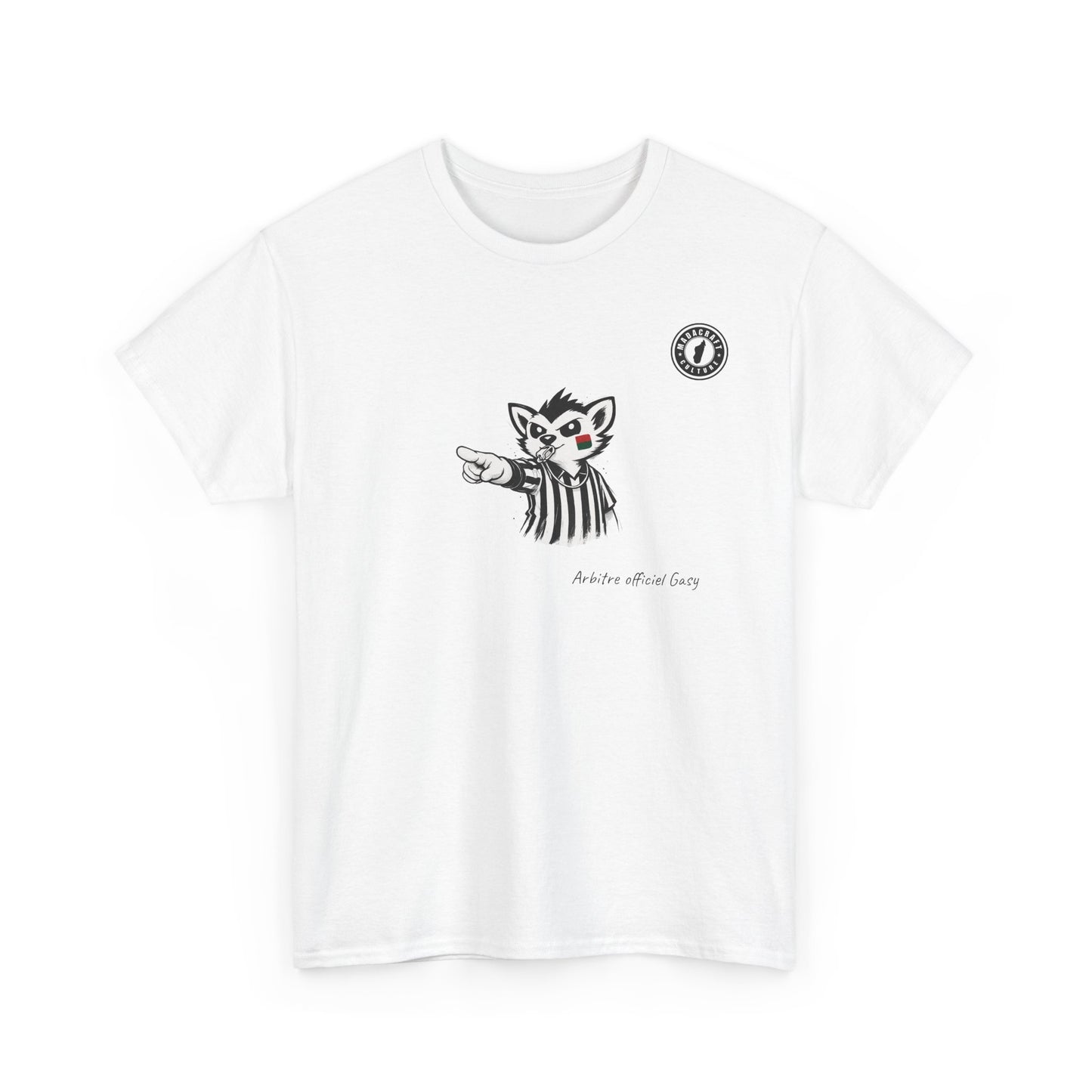 T-Shirt Arbitre Officiel Gasy – L’Autorité du Terrain Version Malagasy