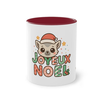 Mug Joyeux Noël Lémurien – Un Style Kawaii pour des Fêtes Trop Mignonnes 🎅