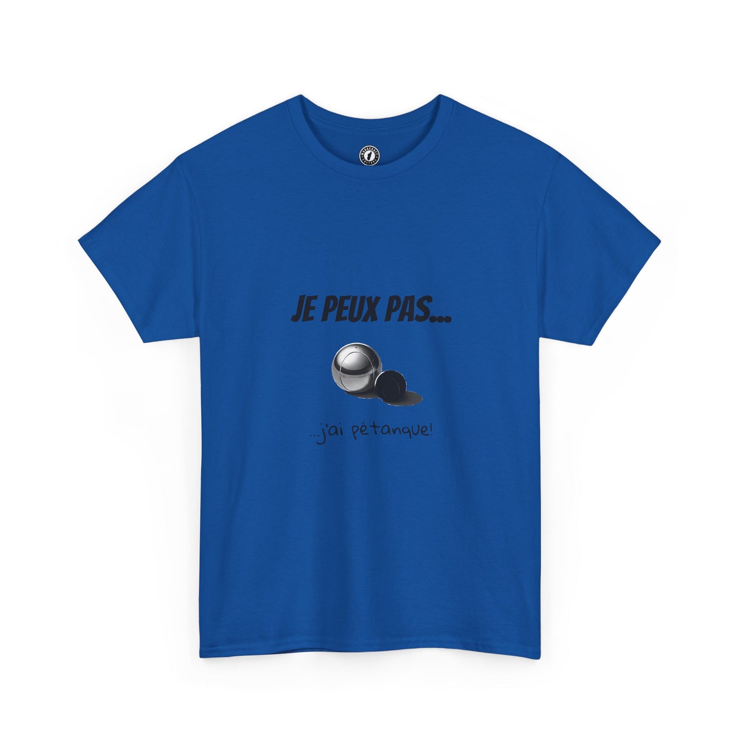 T-Shirt "Je peux pas, j’ai pétanque" – L’Humour au Service du Style !