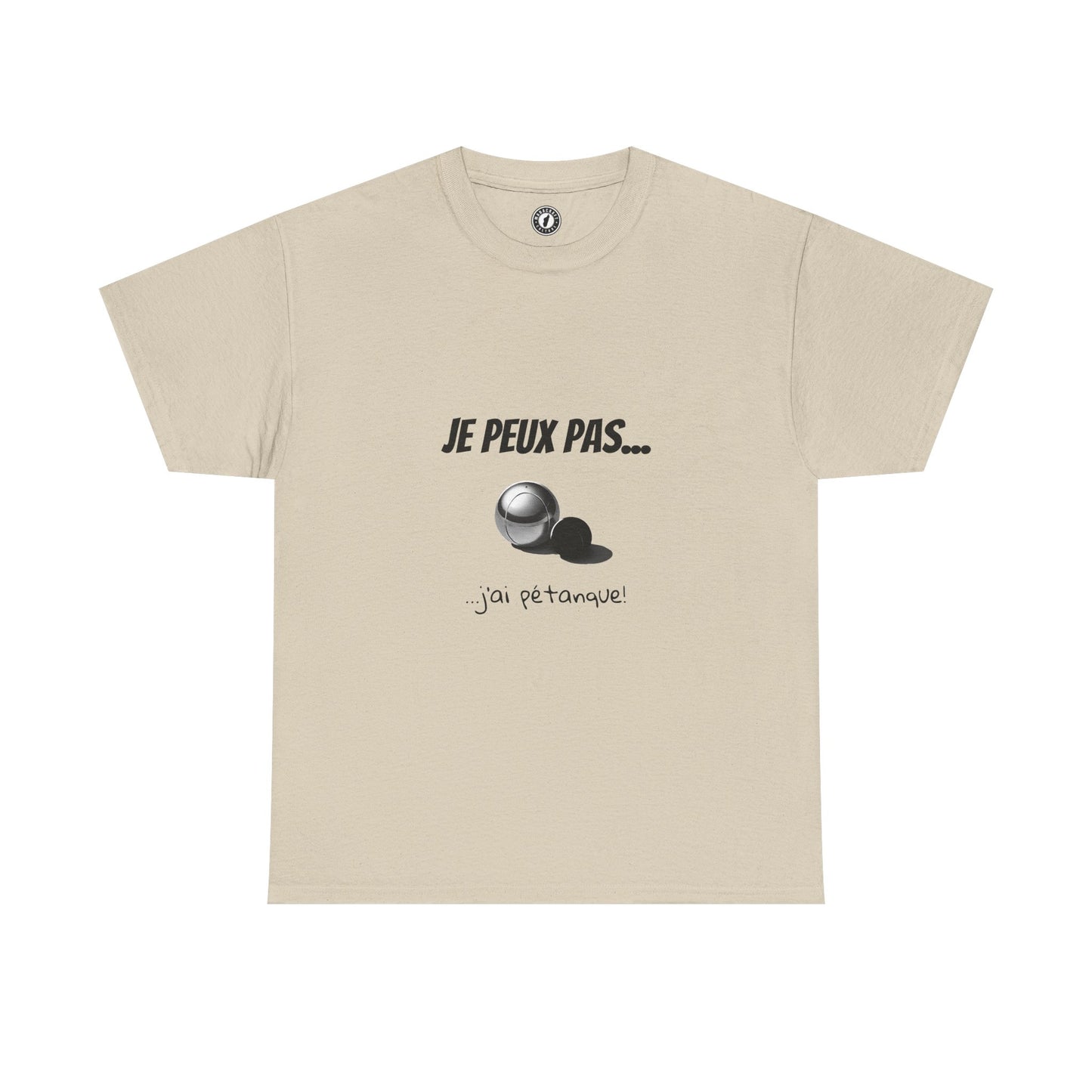T-Shirt "Je peux pas, j’ai pétanque" – L’Humour au Service du Style !