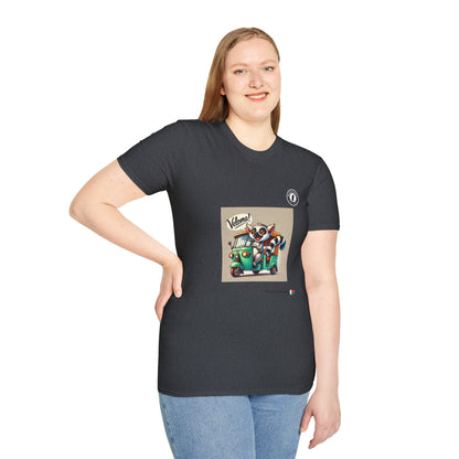 T-Shirt Unisex Maki Tuk-Tuk – Aventure Nocturne à Madagascar