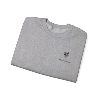 Sweat Zébu Tribal - Design Malgache Original | Madacraft Culture