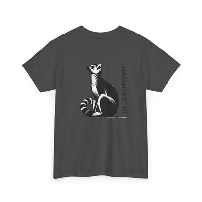👕 T-Shirt Maki de Madagascar - Un Style Authentique et Sauvage !- Dos