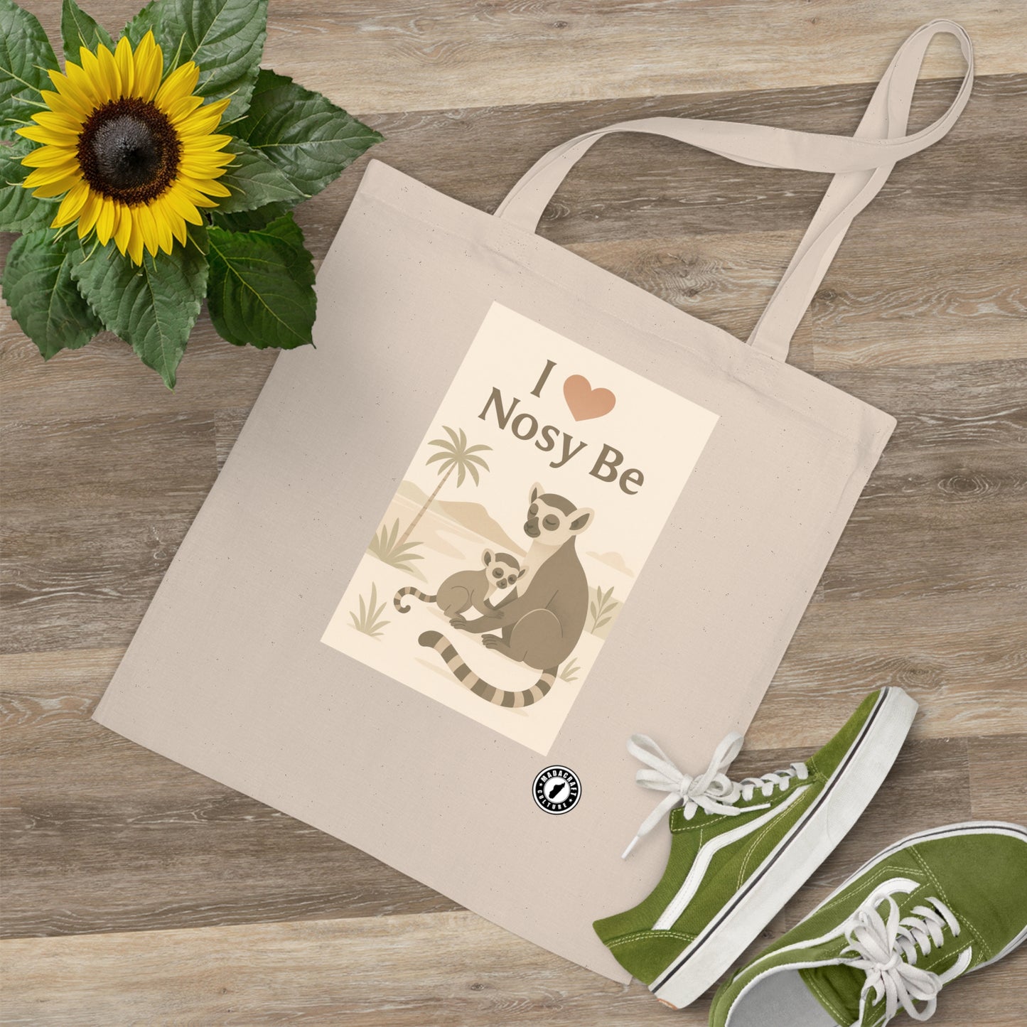 Totebag I Love Nosy Be – Lémurien | Madacraft Culture