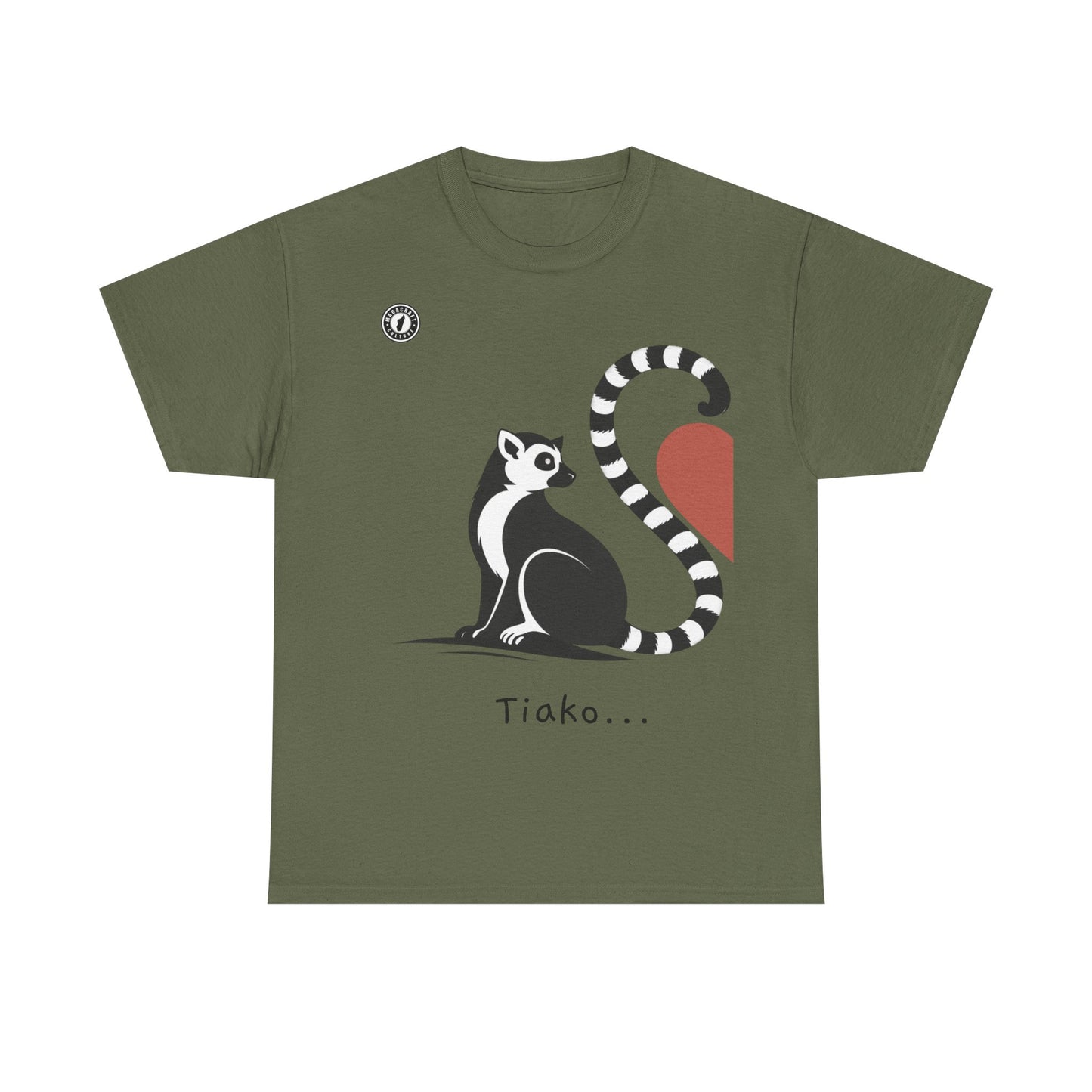 T-Shirt Lémurien “Tiako...” – Pour un Duo d’Amour Gasy
