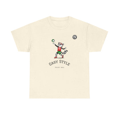 T-Shirt Gasy Style Volley Ball - Sport & Lémurien | Madacraft Culture