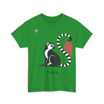 T-Shirt Lémurien “Tiako...” – Pour un Duo d’Amour Gasy