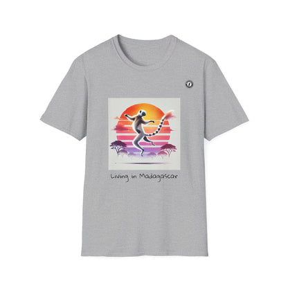 T-Shirt Maki Sifaka Sunset – L’Esprit Libre de Madagascar
