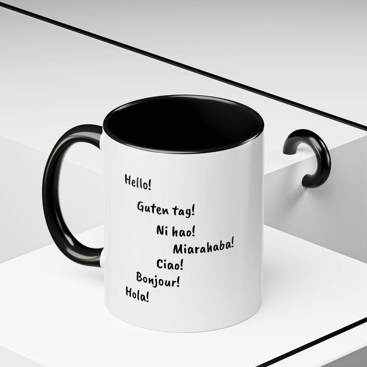 Mug "Maki de Madagascar - Bonjour Monde !" ☕🌍