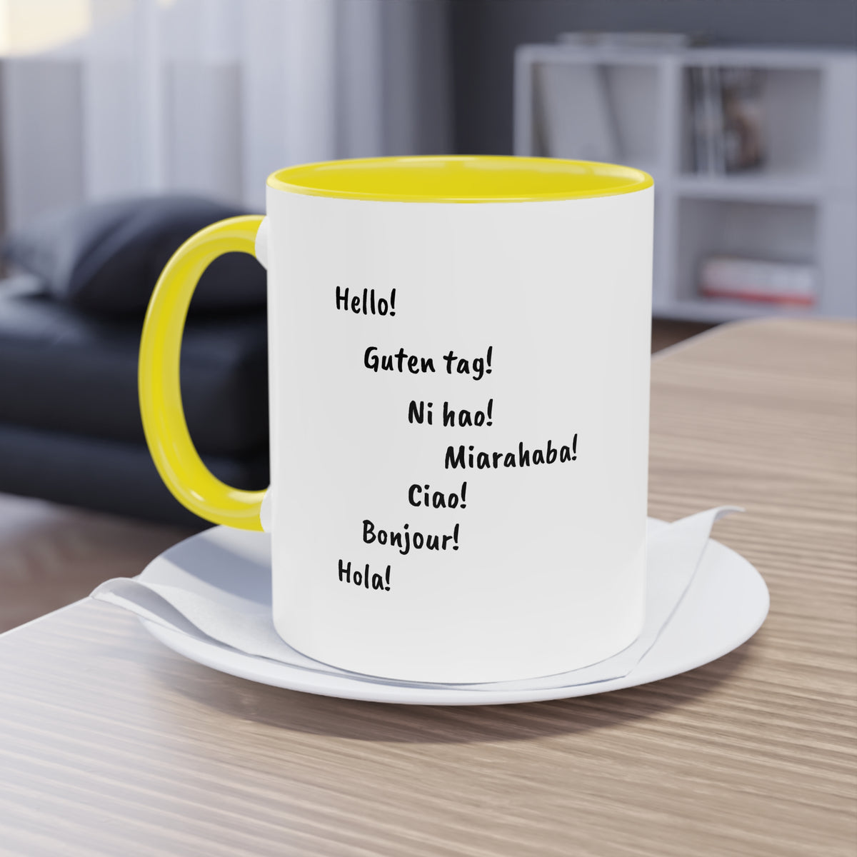 Mug "Maki de Madagascar - Bonjour Monde !" ☕🌍