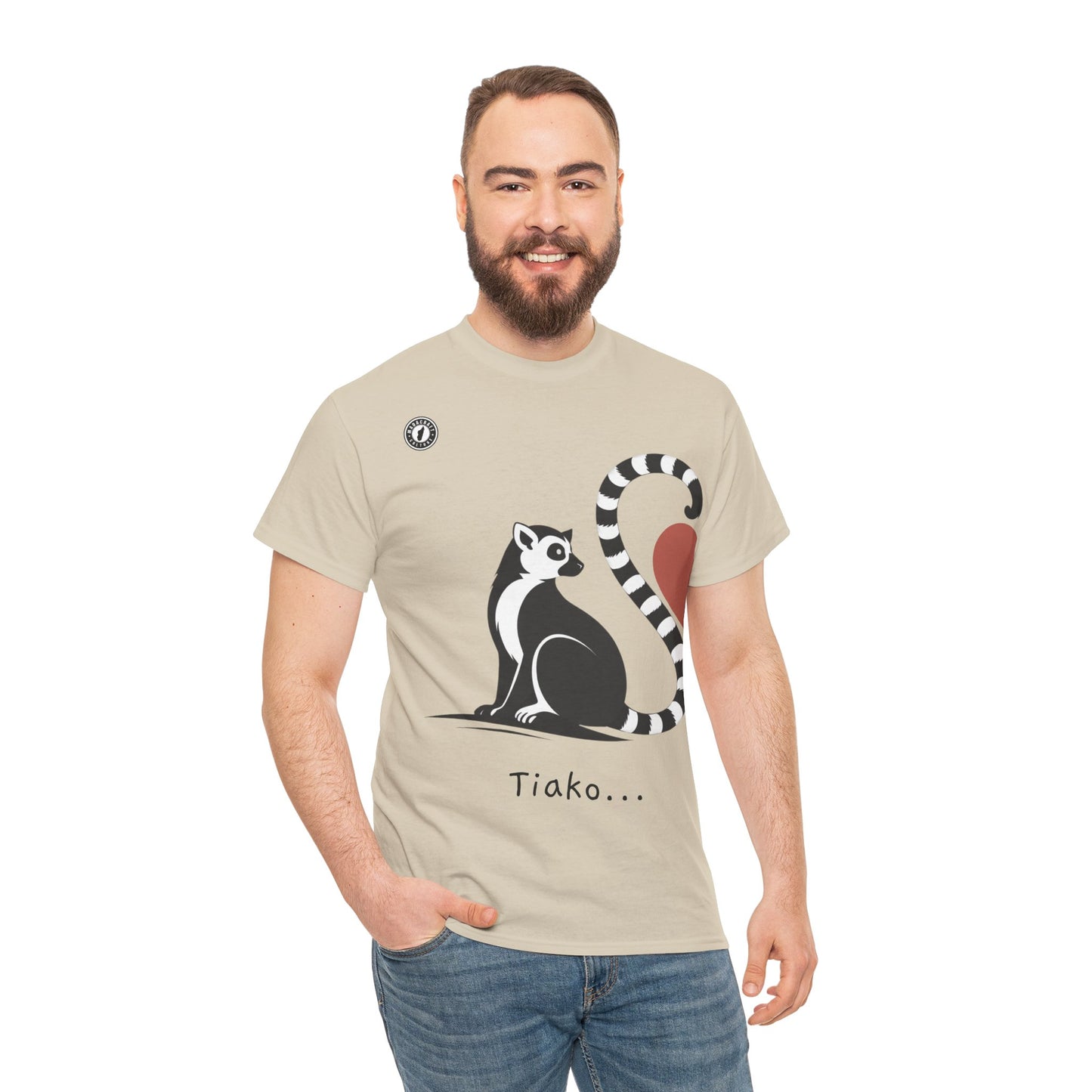 T-Shirt Lémurien “Tiako...” – Pour un Duo d’Amour Gasy