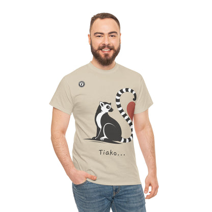 T-Shirt Lémurien “Tiako...” – Pour un Duo d’Amour Gasy