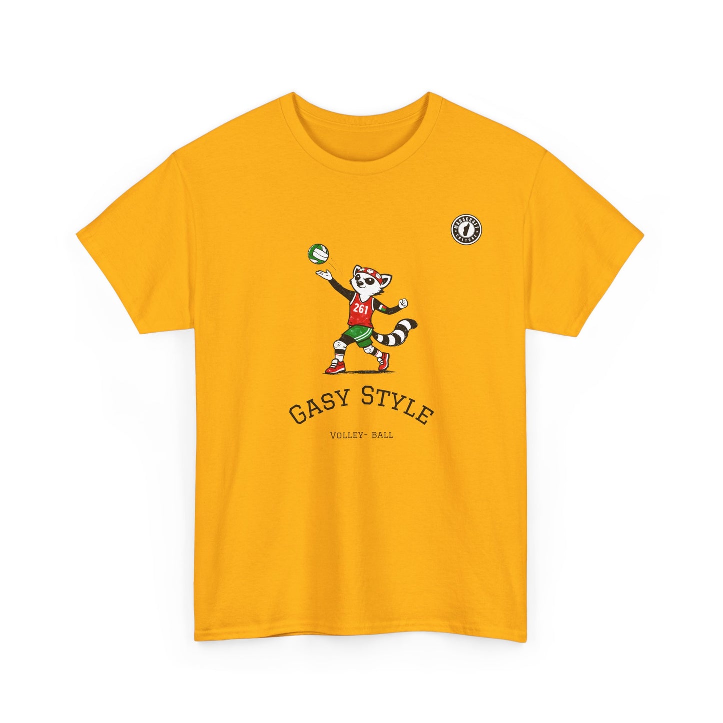 T-Shirt Gasy Style Volley Ball - Sport & Lémurien | Madacraft Culture