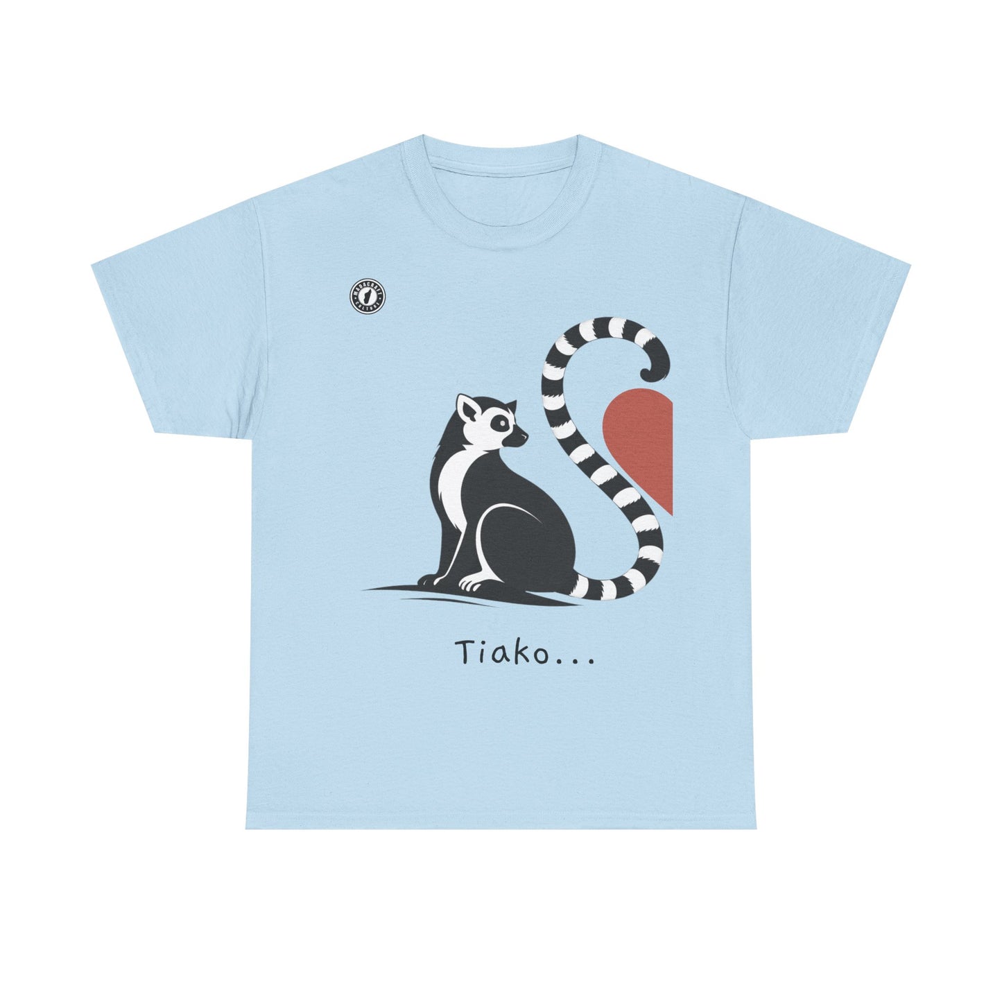 T-Shirt Lémurien “Tiako...” – Pour un Duo d’Amour Gasy