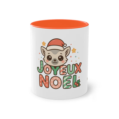 Mug Joyeux Noël Lémurien – Un Style Kawaii pour des Fêtes Trop Mignonnes 🎅