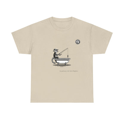 T-Shirt Lémurien Pêcheur – L’Art de la Patience 🎣- Homme