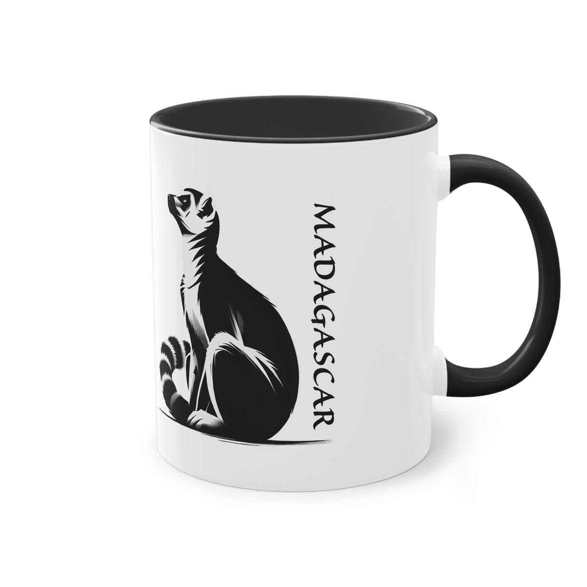 Mug "Maki de Madagascar - Bonjour Monde !" ☕🌍