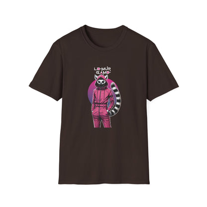 T-Shirt "Lemur Game - Guard Dark Edition" – Madagascar x Squid Game