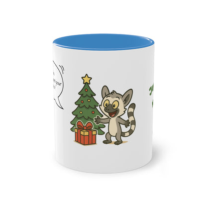 Mug de Noël – Lémurien et Sapin