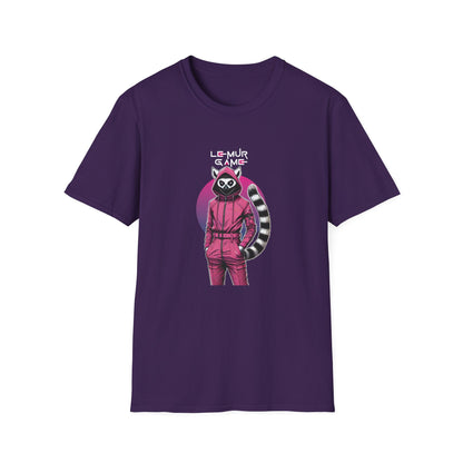 T-Shirt "Lemur Game - Guard Dark Edition" – Madagascar x Squid Game