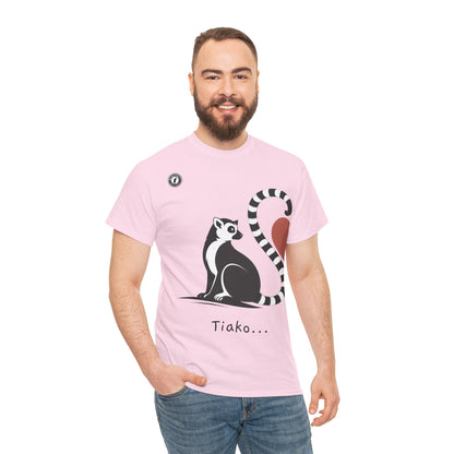 T-Shirt Lémurien “Tiako...” – Pour un Duo d’Amour Gasy