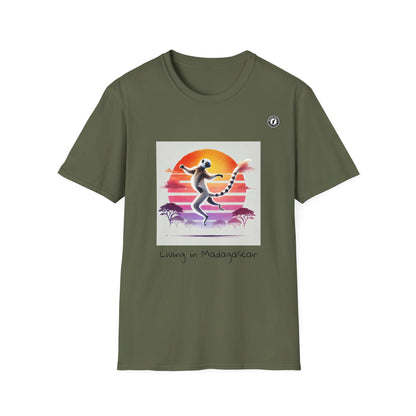 T-Shirt Maki Sifaka Sunset – L’Esprit Libre de Madagascar